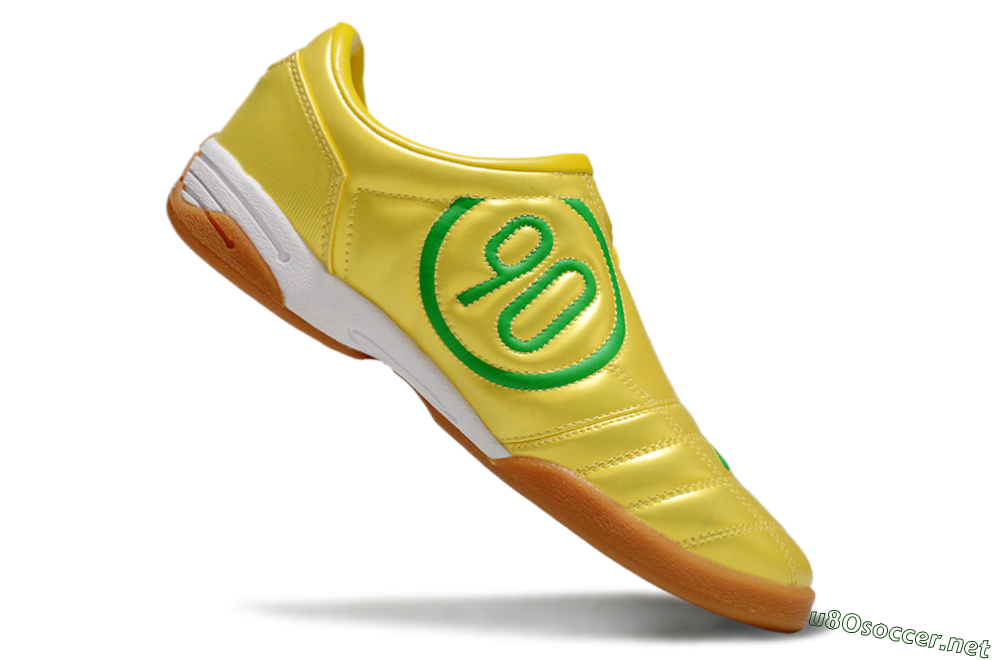 Men's Nike Total 90 II IC Football Shoes - Yellow/Green/White 4