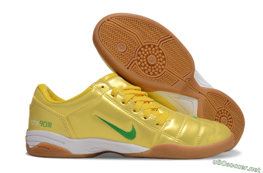 Men's Nike Total 90 II IC Football Shoes - Yellow/Green/White 2