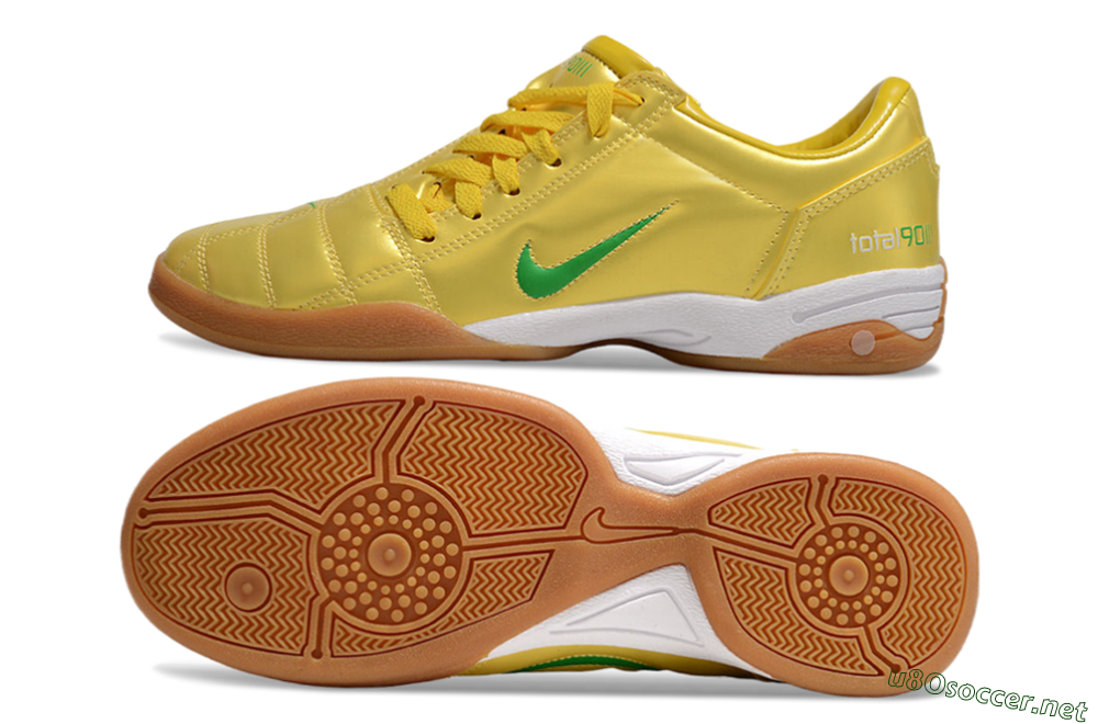 Men's Nike Total 90 II IC Football Shoes - Yellow/Green/White 1