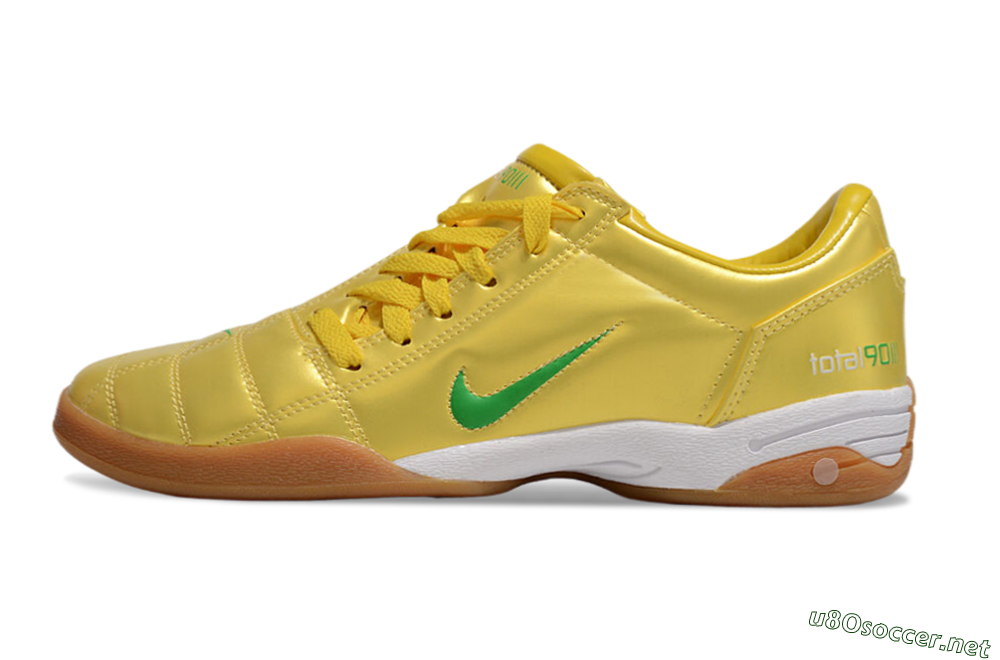 Men's Nike Total 90 II IC Football Shoes - Yellow/Green/White 0
