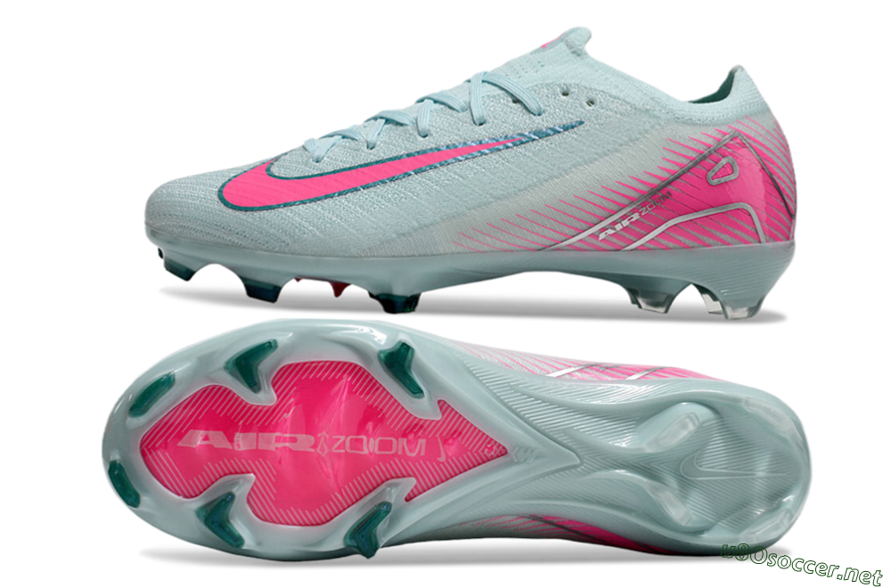 Men's Nike Air Zoom Mercurial Vapor 16 Elite FG Football Boots - Jade/Pink/Silver 6