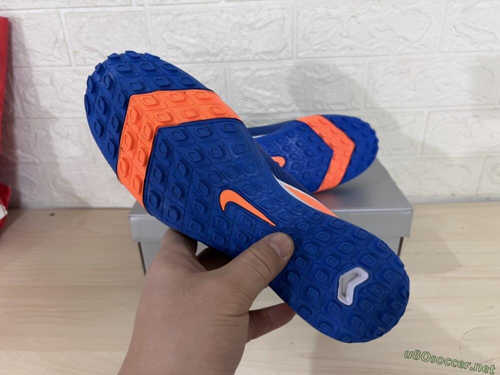 Unisex Nike Air Zoom Mercurial Vapor 16 Elite TF Football Shoes - Blue/White/Orange