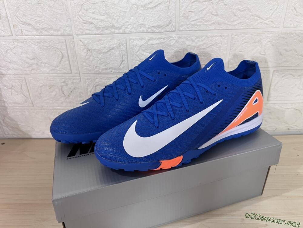 Unisex Nike Air Zoom Mercurial Vapor 16 Elite TF Football Shoes - Blue/White/Orange