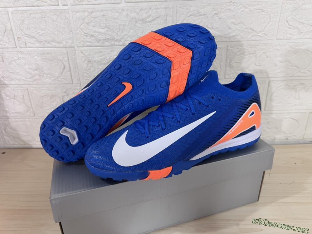 Unisex Nike Air Zoom Mercurial Vapor 16 Elite TF Football Shoes - Blue/White/Orange