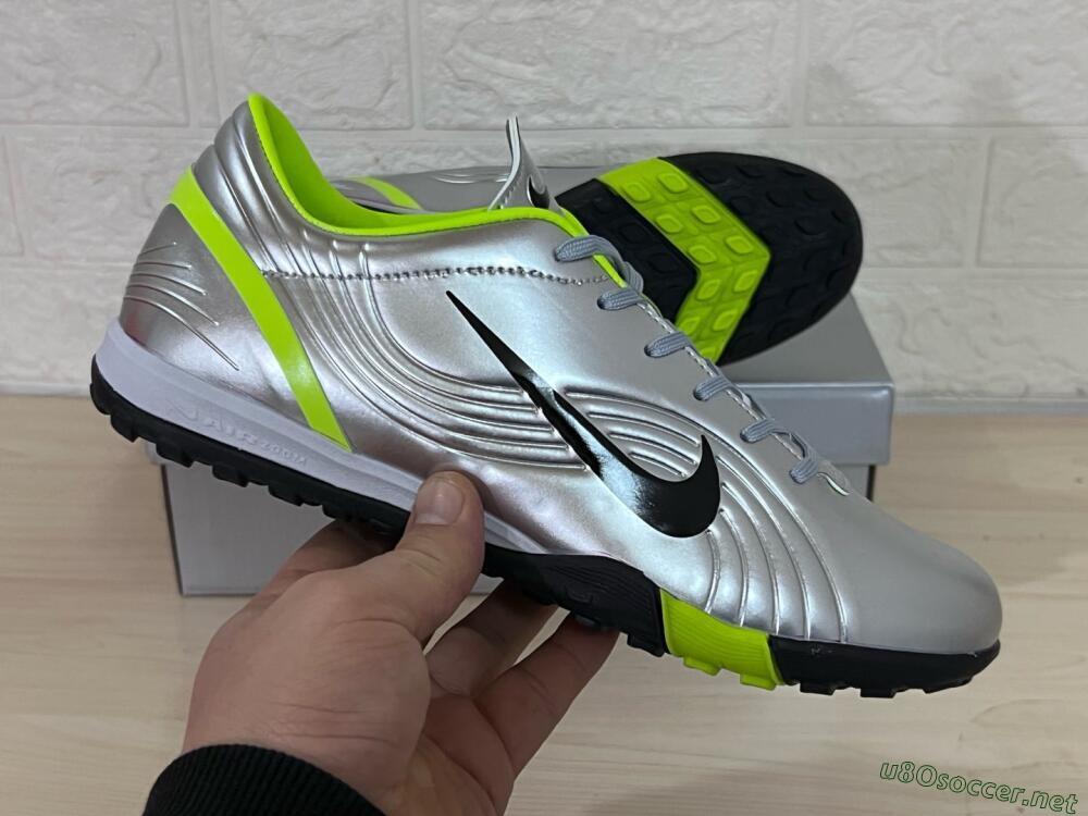 Unisex Nike Zoom Mercurial Vapor 1 Rgn SE TF Football Shoes - Silver/Black/Yellow