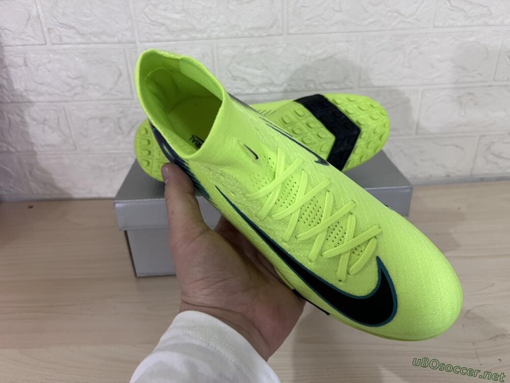 Unisex Nike Air Zoom Mercurial Superfly 10 Elite TF Football Shoes - Yellow/Black/Blue
