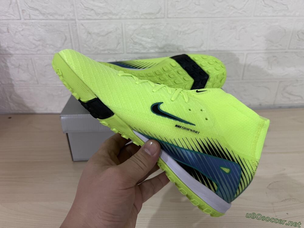 Unisex Nike Air Zoom Mercurial Superfly 10 Elite TF Football Shoes - Yellow/Black/Blue