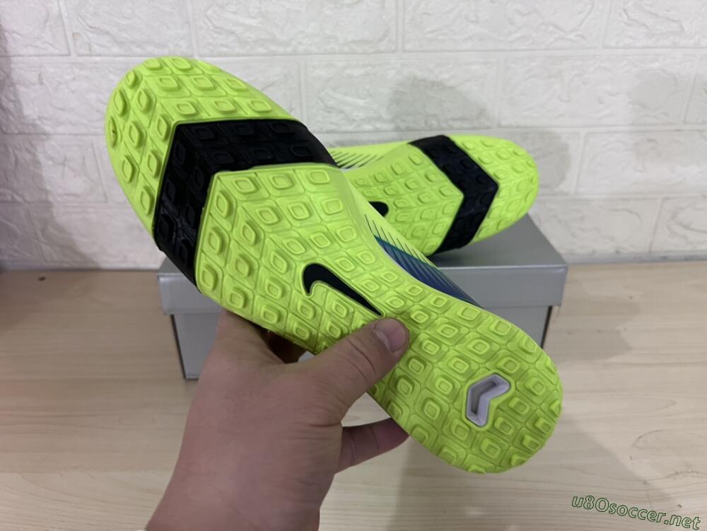 Unisex Nike Air Zoom Mercurial Superfly 10 Elite TF Football Shoes - Yellow/Black/Blue