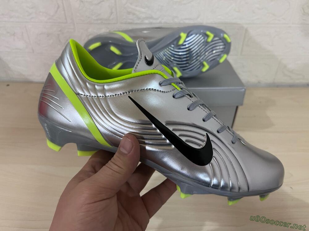 Unisex Nike Zoom Mercurial Vapor 1 Rgn SE FG Football Boots - Silver/Black/Yellow
