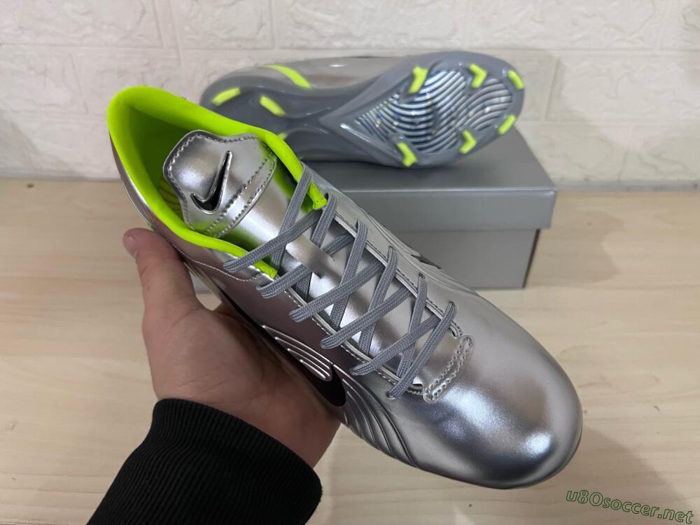 Unisex Nike Zoom Mercurial Vapor 1 Rgn SE FG Football Boots - Silver/Black/Yellow