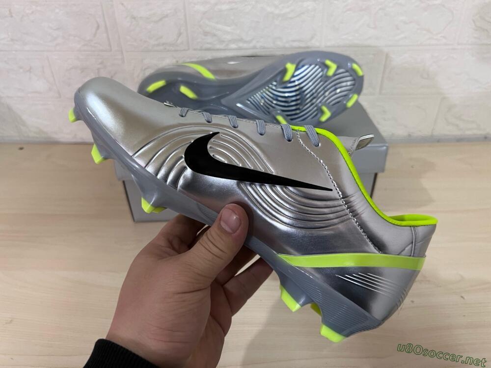 Unisex Nike Zoom Mercurial Vapor 1 Rgn SE FG Football Boots - Silver/Black/Yellow