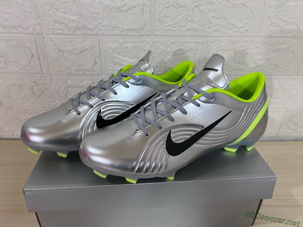Unisex Nike Zoom Mercurial Vapor 1 Rgn SE FG Football Boots - Silver/Black/Yellow