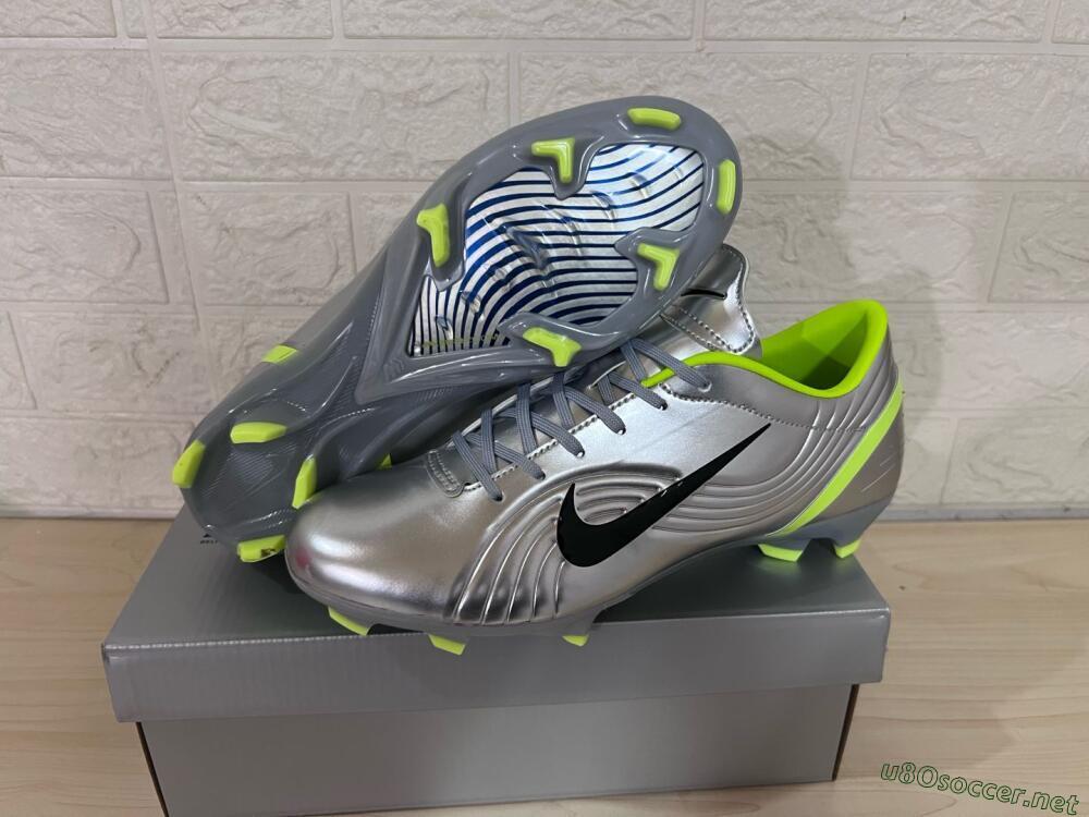 Unisex Nike Zoom Mercurial Vapor 1 Rgn SE FG Football Boots - Silver/Black/Yellow
