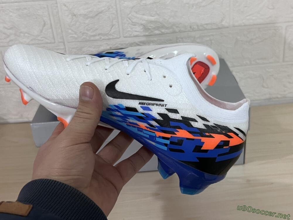 Unisex Nike Air Zoom Mercurial Vapor 16 Elite FG Football Boots - White/Black/Blue/Orange