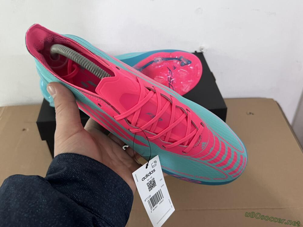 Unisex Adidas F50+ Elite FG Football Boots - Jade/Pink/White