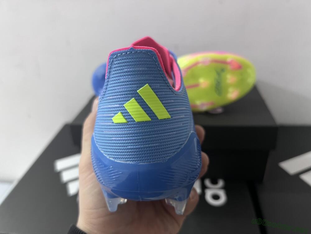 Men's Adidas F50 Elite TF Football Shoes - Blue/Pink/Yellow