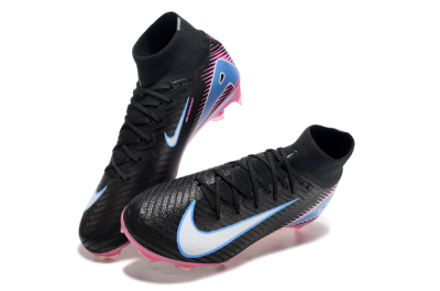 Men's Nike Air Zoom Mercurial Superfly 10 Elite FG Football Boots - Black/White/Blue/Pink
