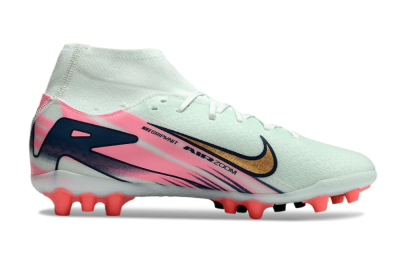 Unisex Nike Air Zoom Mercurial Superfly 10 Elite AG Football Boots - Jade/Gold/Pink