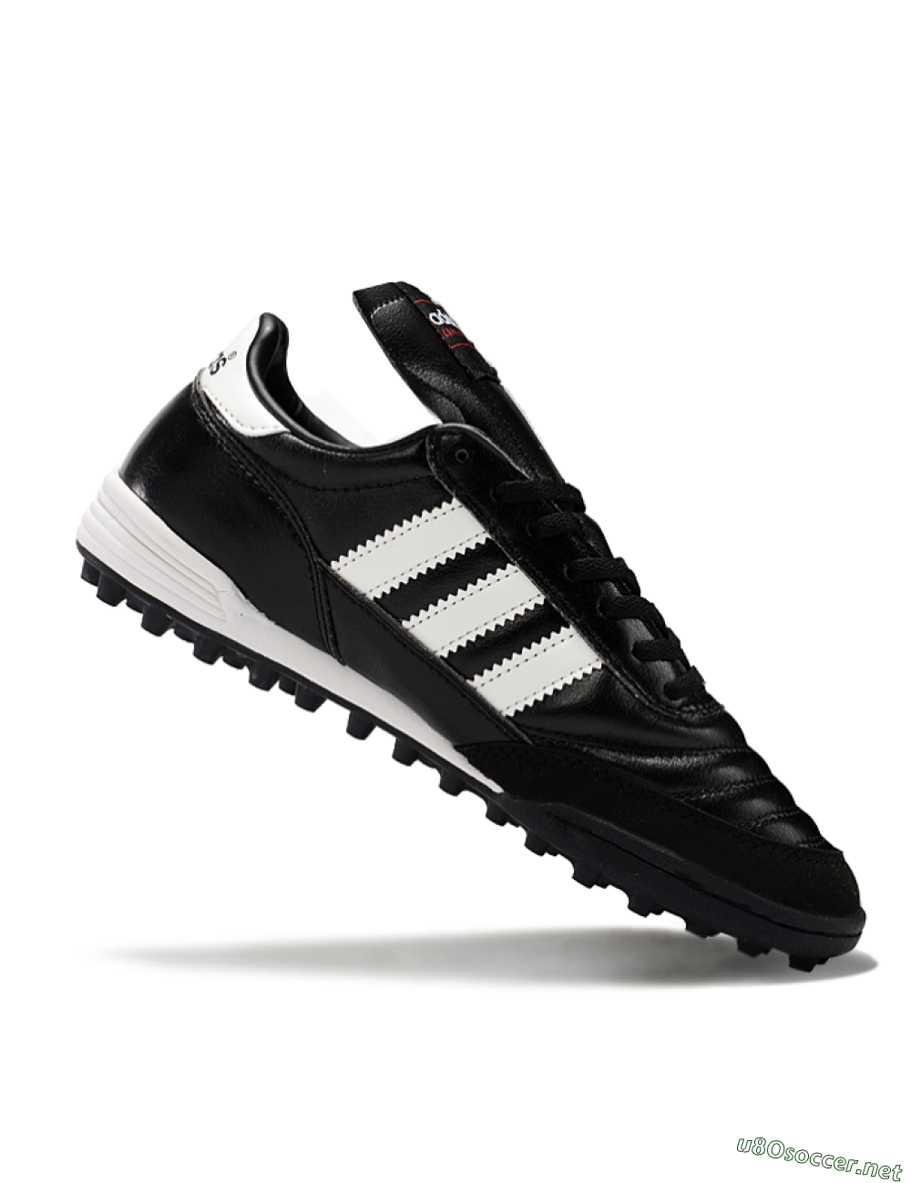 Men's Adidas Mundial Team Astro TF Football Shoes - Black/White 4