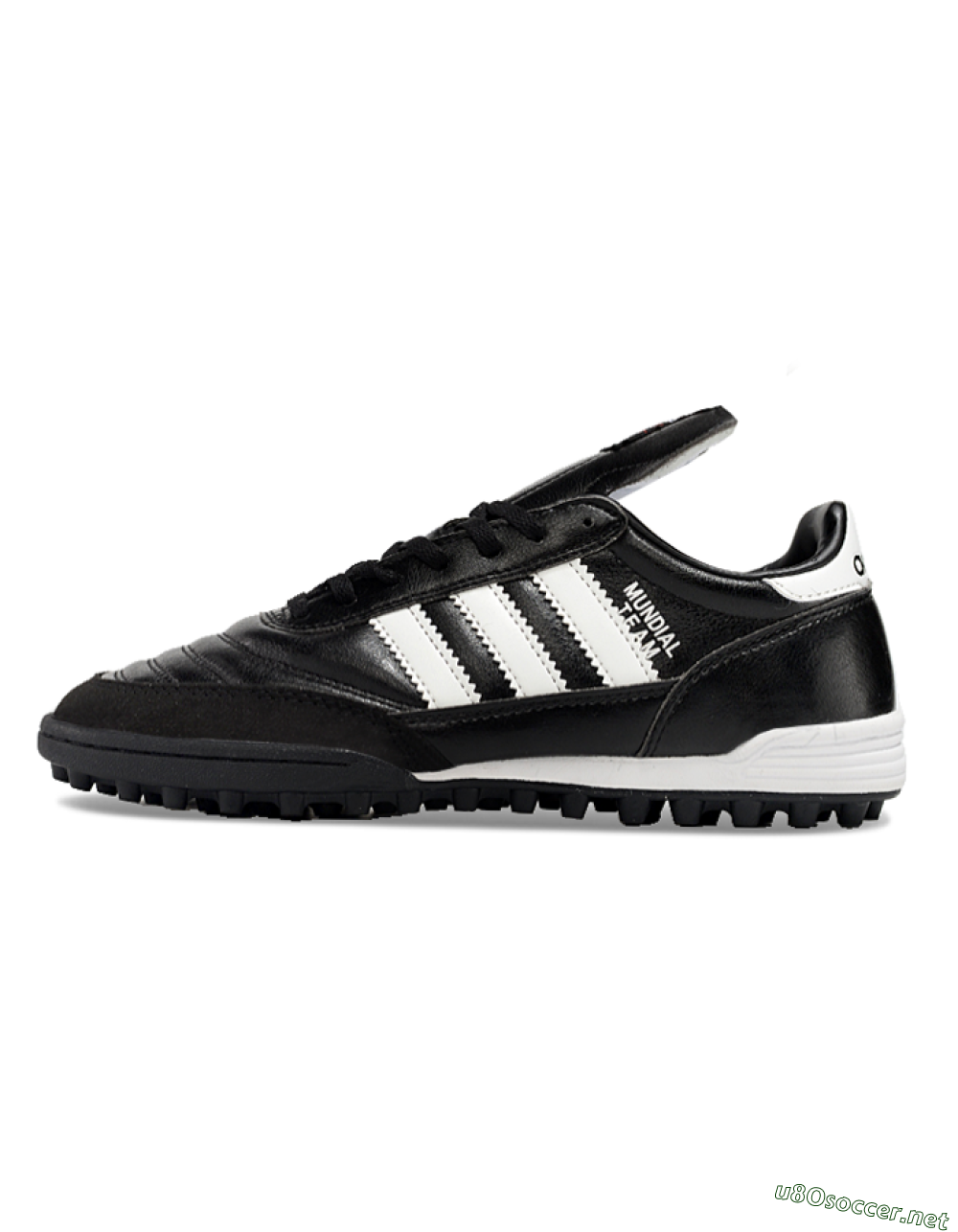 Men's Adidas Mundial Team Astro TF Football Shoes - Black/White 0