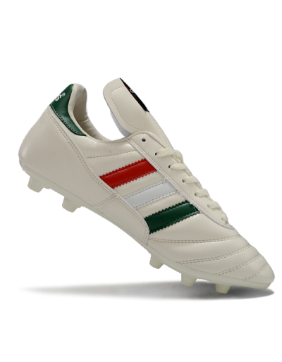 Men's Adidas Mundial Team Astro TF Football Shoes - Beige/Red/Green