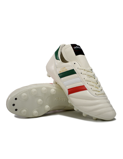 Men's Adidas Mundial Team Astro TF Football Shoes - Beige/Red/Green