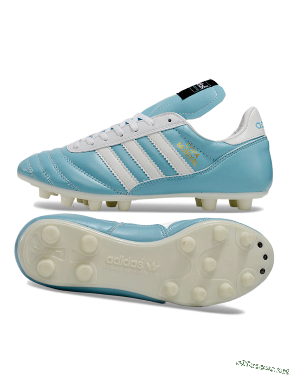 Men's Adidas Mundial Team Astro TF Football Shoes - Jade/White/Black 1