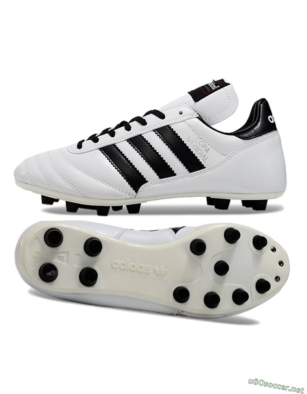 Men's Adidas Mundial Team Astro TF Football Shoes - White/Black 1