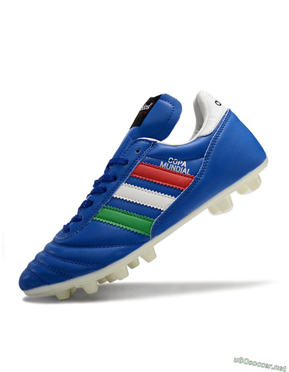 Men's Adidas Mundial Team Astro TF Football Shoes - Blue/Green/Red 4