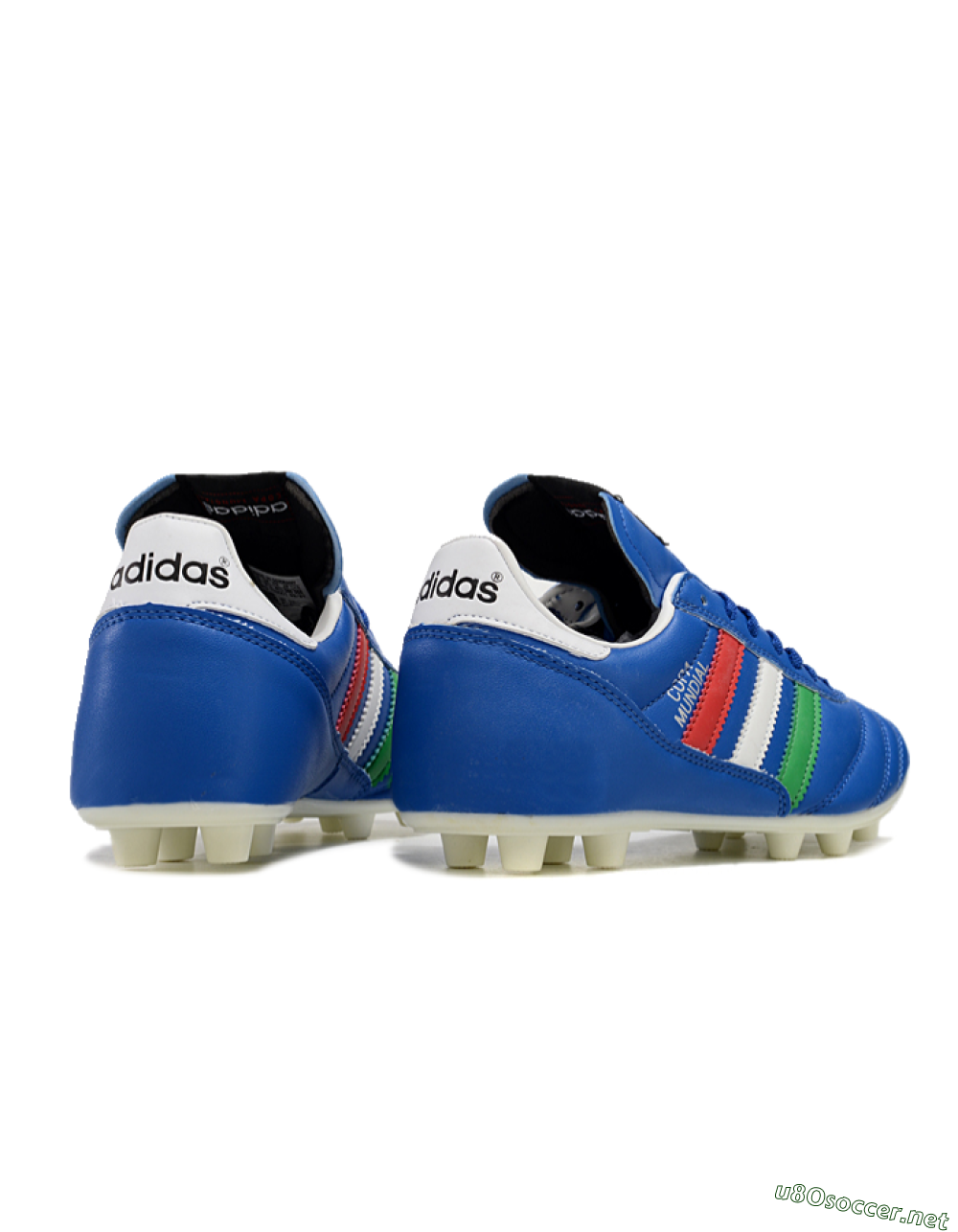 Men's Adidas Mundial Team Astro TF Football Shoes - Blue/Green/Red 5