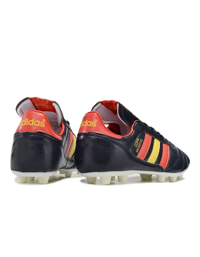 Men's Adidas Mundial Team Astro TF Football Shoes - Black/Red/Yellow