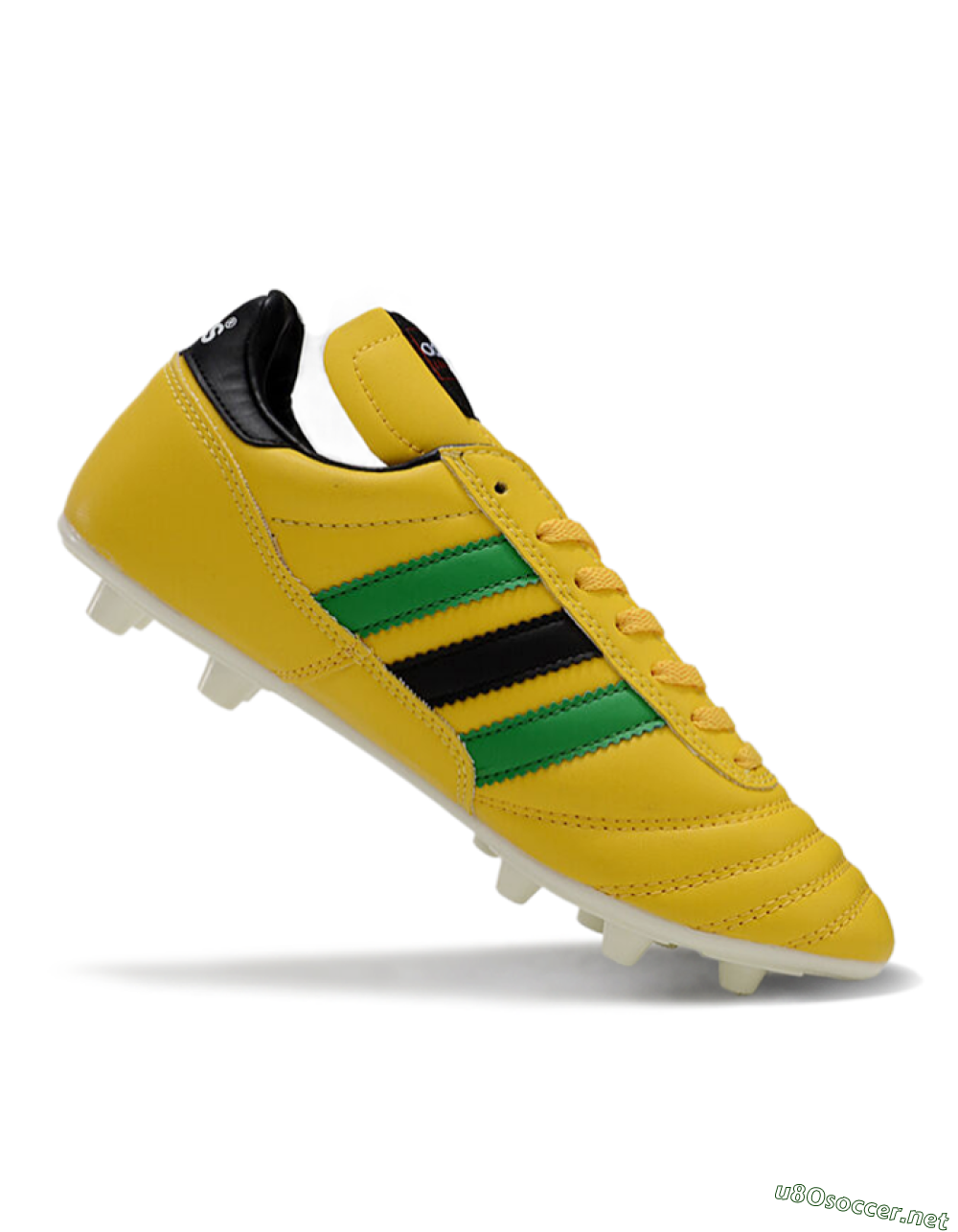Men's Adidas Mundial Team Astro TF Football Shoes - Yellow/Green/Black 4