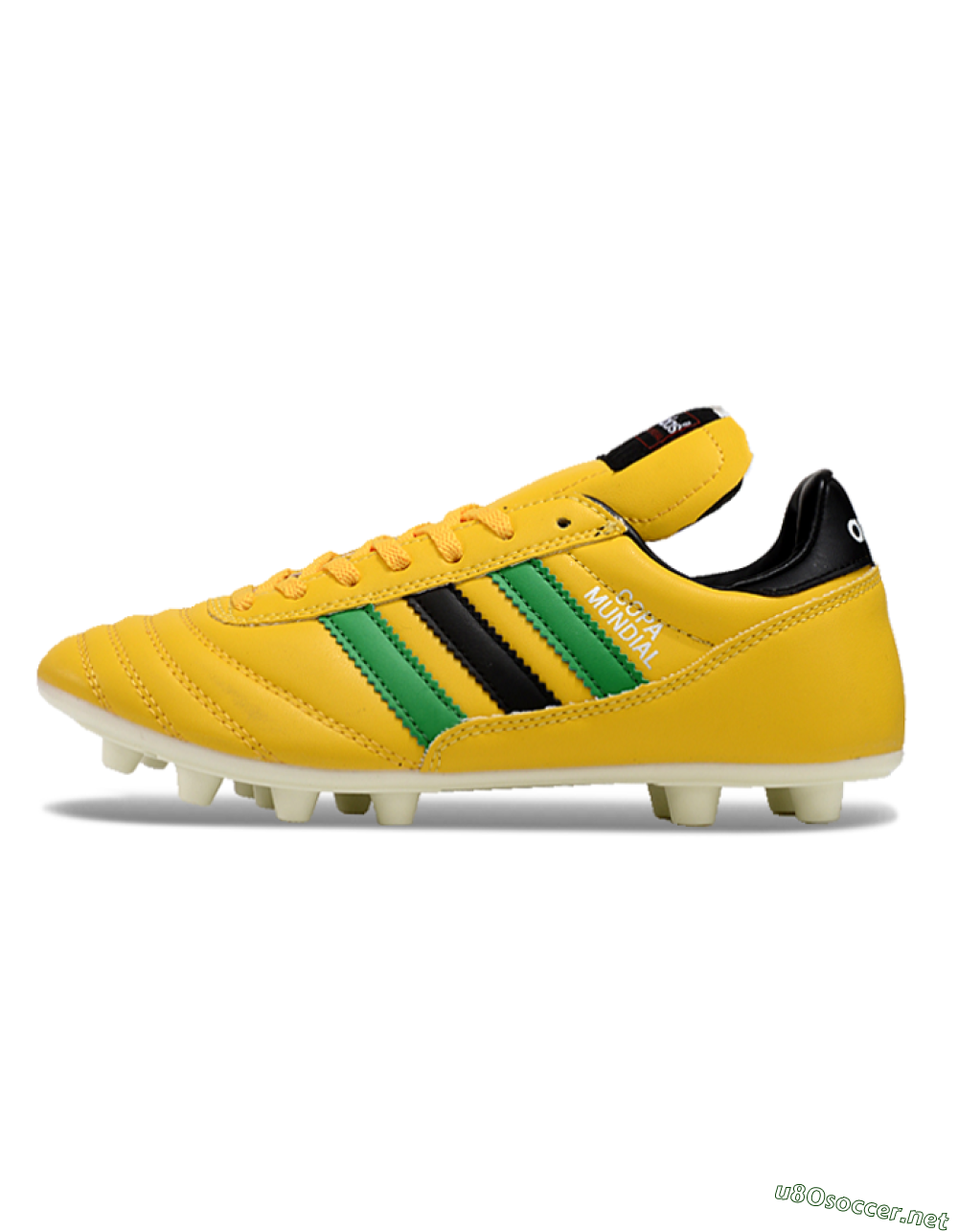 Men's Adidas Mundial Team Astro TF Football Shoes - Yellow/Green/Black 0