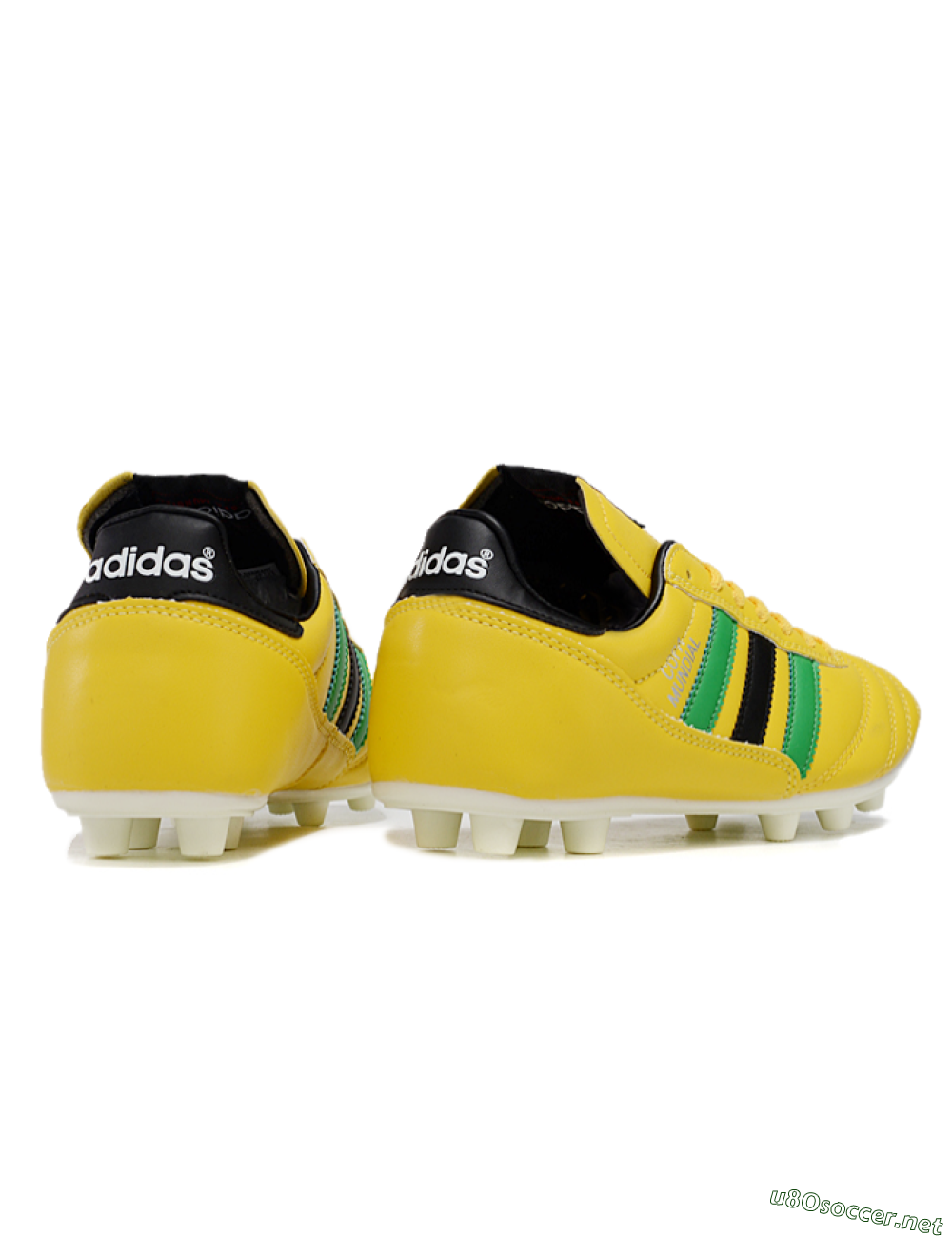 Men's Adidas Mundial Team Astro TF Football Shoes - Yellow/Green/Black 6