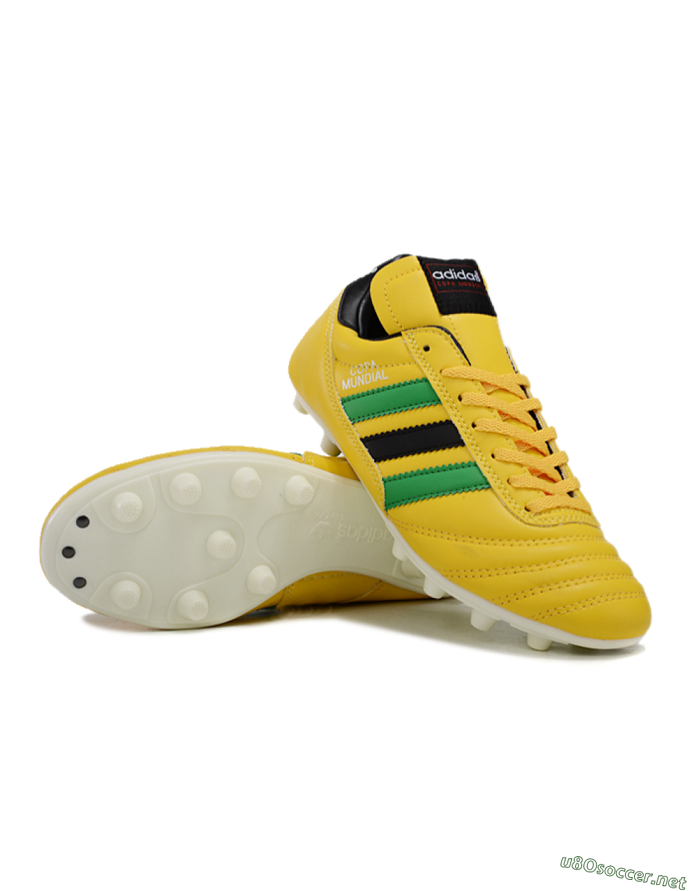 Men's Adidas Mundial Team Astro TF Football Shoes - Yellow/Green/Black 3