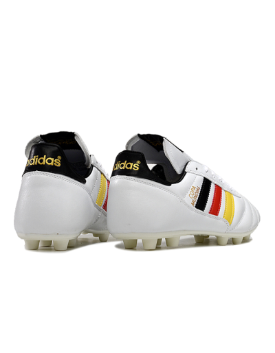 Men's Adidas Mundial Team Astro TF Football Shoes - White/Black/Red/Yellow