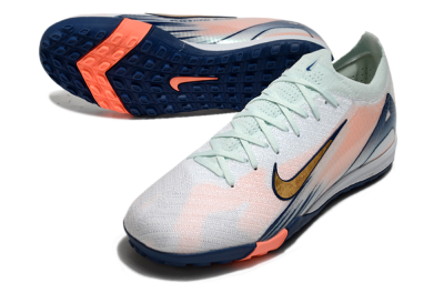 Unisex Nike Air Zoom Mercurial Vapor 16 Elite TF Football Shoes - Jade/Gold/Blue