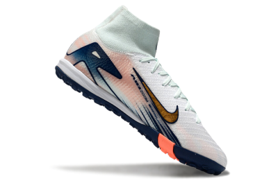 Unisex Nike Air Zoom Mercurial Superfly 10 Elite TF Football Shoes - Jade/Gold/Pink