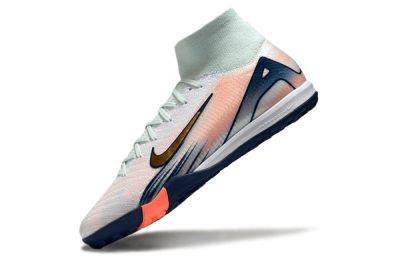 Unisex Nike Air Zoom Mercurial Superfly 10 Elite TF Football Shoes - Jade/Gold/Pink