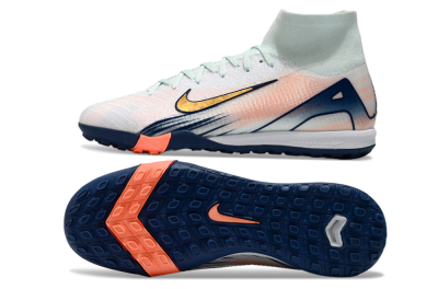 Unisex Nike Air Zoom Mercurial Superfly 10 Elite TF Football Shoes - Jade/Gold/Pink