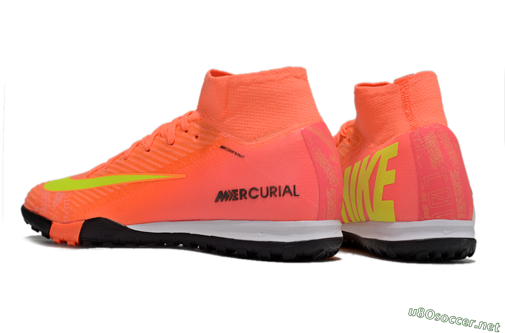 Unisex Nike Air Zoom Mercurial Superfly 10 Elite TF Football Shoes - Red/Yellow/White 4