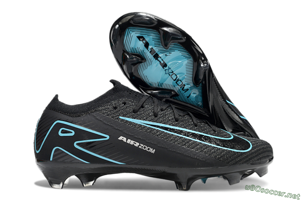 Unisex Nike Air Zoom Mercurial Vapor 16 Elite FG Football Boots - Black/Jade/White 2