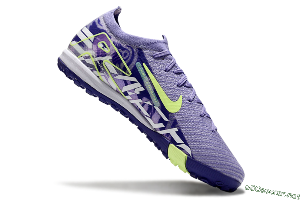 Unisex Nike Air Zoom Mercurial Vapor 16 Elite TF Football Shoes - Purple/Yellow/White 5