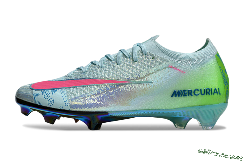 Unisex Nike Air Zoom Mercurial Vapor 16 Elite FG Football Boots - Jade/Pink/Gold 0