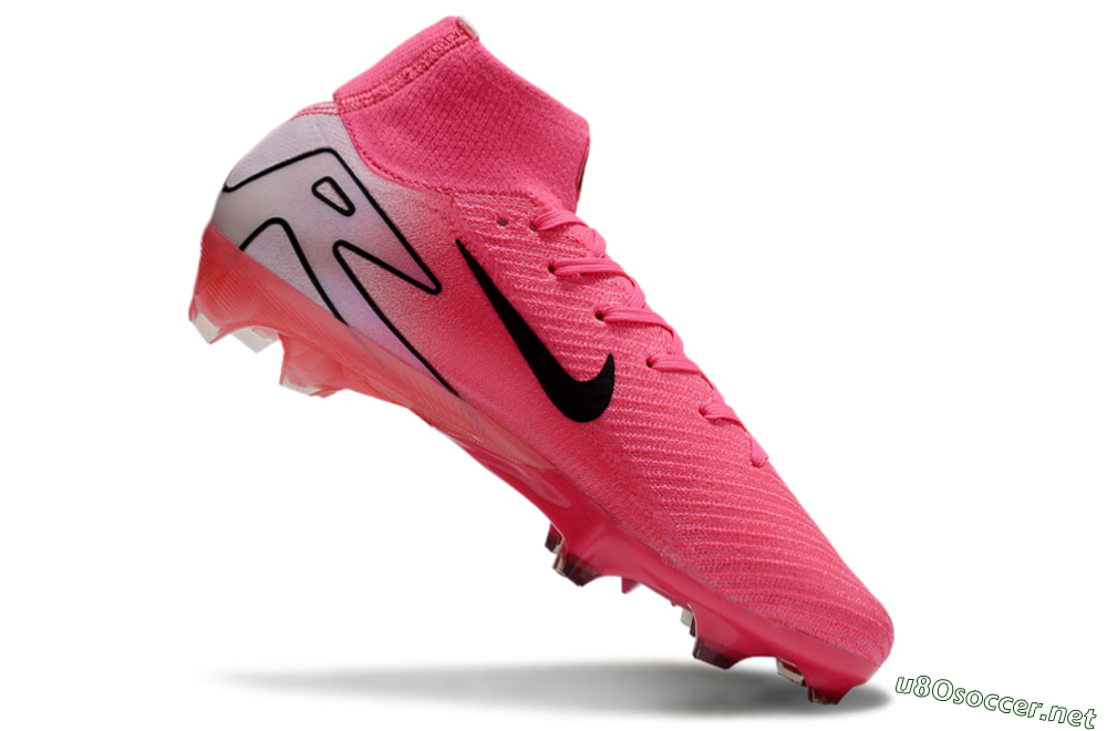 Unisex Nike Air Zoom Mercurial Superfly 10 Elite FG Football Boots - Pink/Black 4