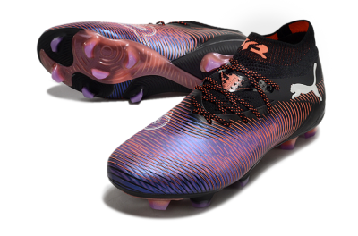 Men's Puma Future 8 Ultimate FG Football Boots - Black/Purple/Red