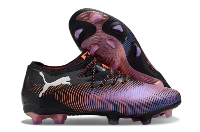 Men's Puma Future 8 Ultimate FG Football Boots - Black/Purple/Red