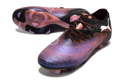 Men's Puma Future 8 Ultimate FG Football Boots - Black/Purple/Red