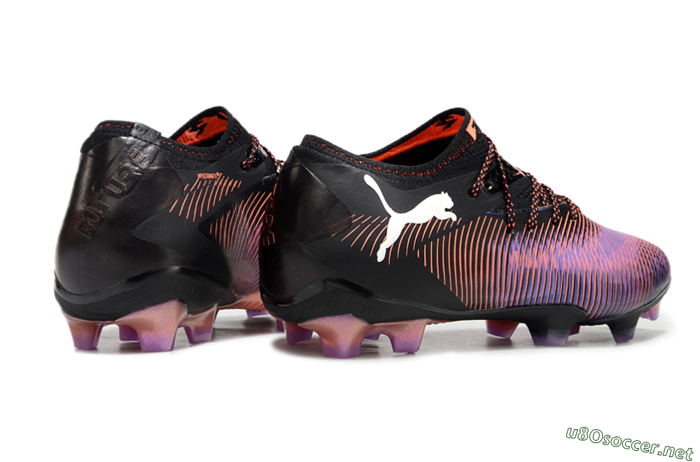 Men's Puma Future 8 Ultimate FG Football Boots - Black/Purple/Red 6