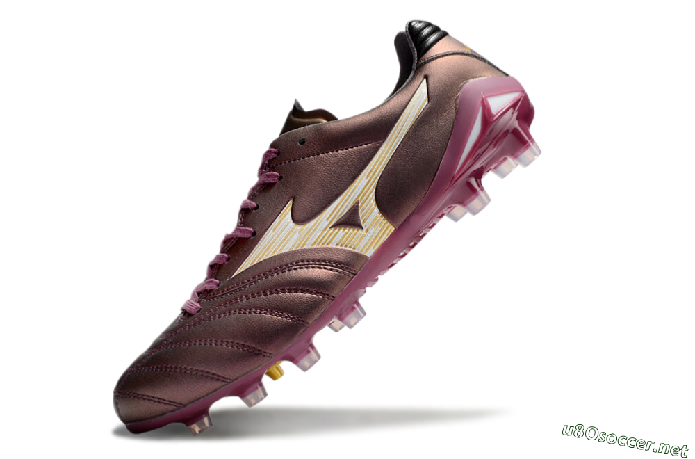 Men's Mizuno Morelia Neo 4 FG Football Boots - Red/White/Gold 5